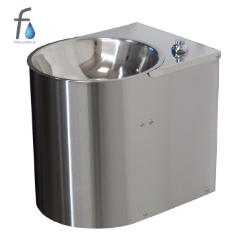 FONTECO DF13-1WBR Питьевой настенный фонтан с кнопкой и кольцом-0