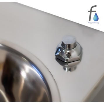 FONTECO DF13-1WBR Питьевой настенный фонтан с кнопкой и кольцом-3