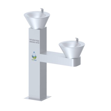 FONTECO DF10-2LDf Питьевой фонтан конусный с 2-мя чашами-0