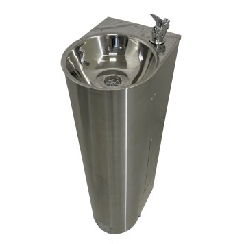 FONTECO DF13-1LDf Антивандальный полуовальный питьевой фонтан-0