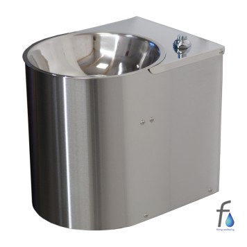 FONTECO DF13-1WBR Питьевой настенный фонтан с кнопкой и кольцом-2